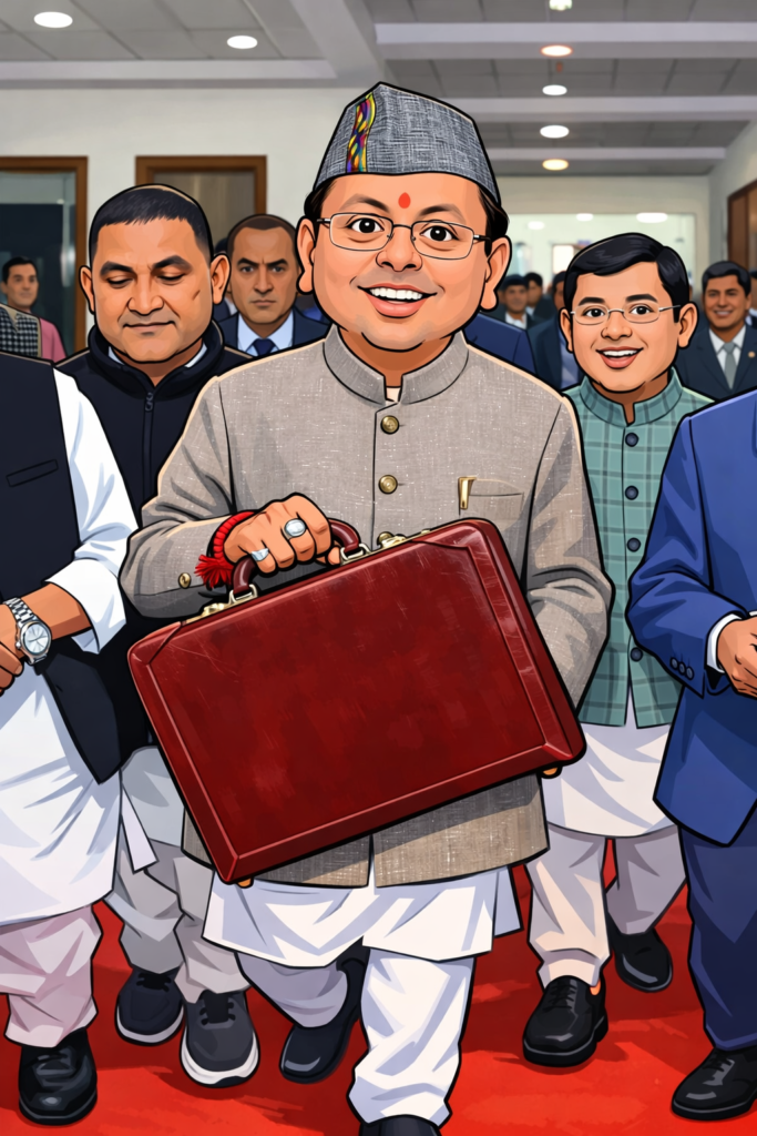 मुख्यमंत्री पुष्कर सिंह धामी ने पेश किया 1.11 लाख करोड़ से ज्यादा का बजट